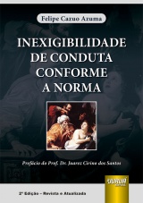 Capa do livro: Inexigibilidade de Conduta Conforme a Norma, Felipe Cazuo Azuma